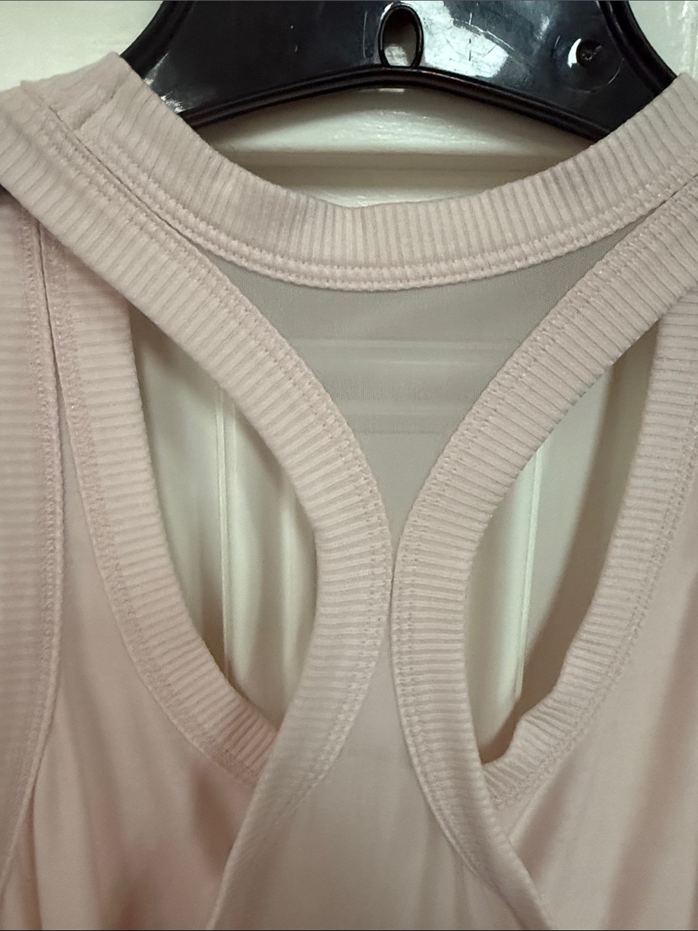 Athleta Topanga Mesh Detail Racerback Tank in Pale Pink M - Picture 7 of 9
